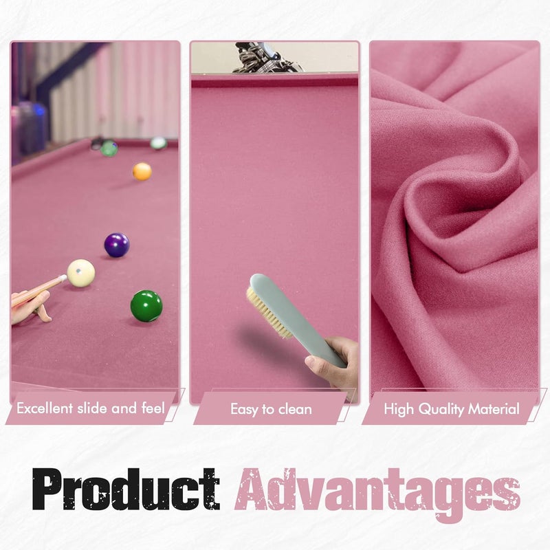 iEsstros Pool Table Felt and Bumper Kit Felt for Billiard Cloth with Pool Table Bumpers and Cushions Facing, 6 Pcs Cloth Strips and Staple Remover - Image 4